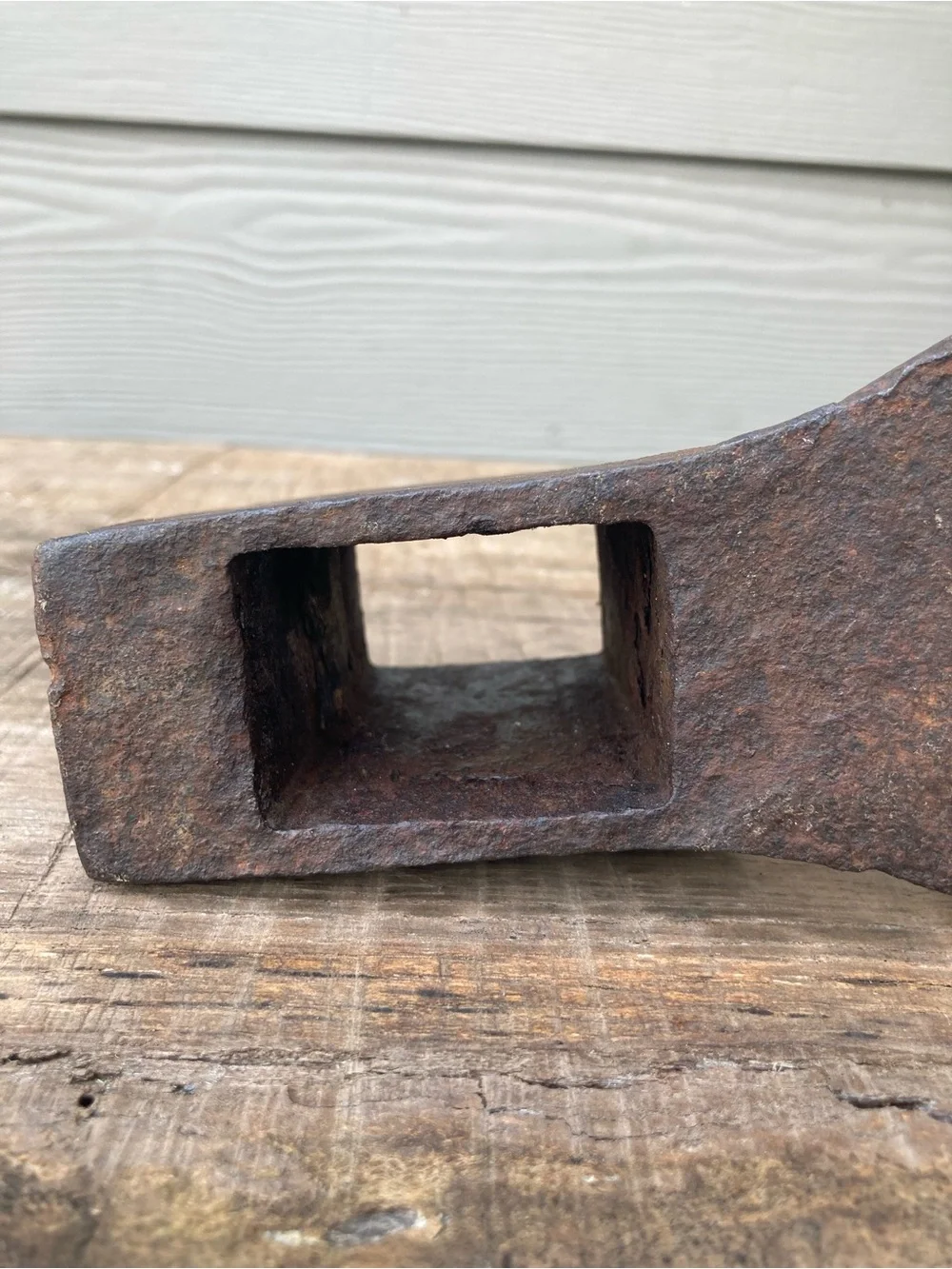 Old Axe Blade No Handle Rusty 9.5” Long